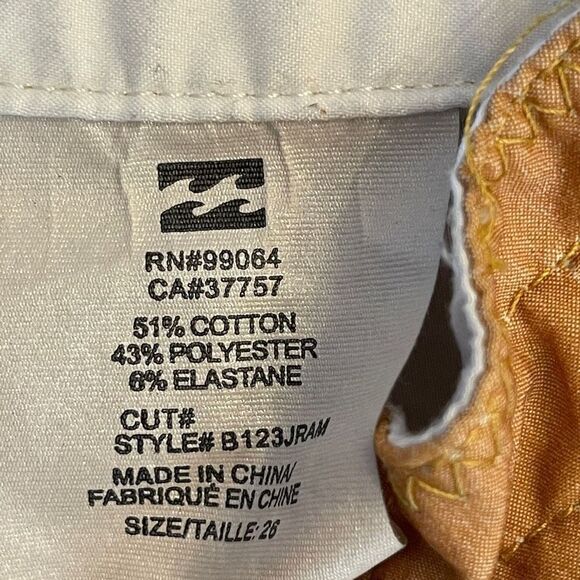 Billabong Womens Low Tides Boardshorts Summer White Gray Size 26 - Picture 3 of 9